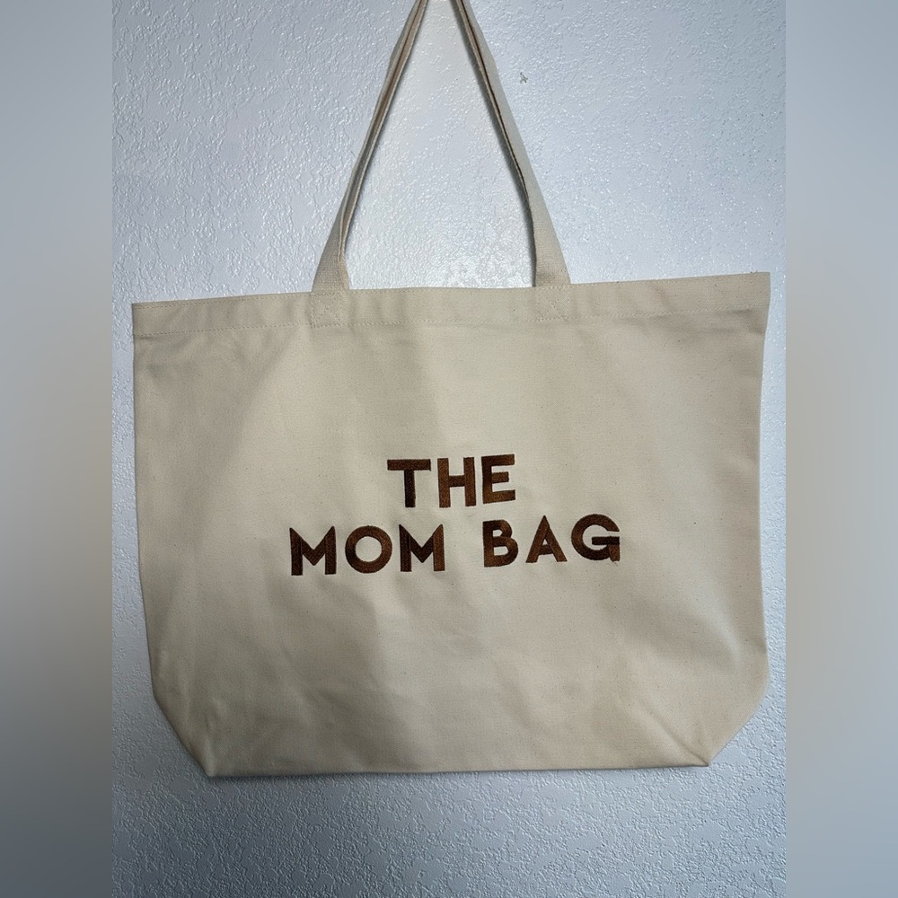 Embroidered Canvas The Mom Bag